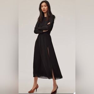 Wilfred Tilda Elegant Black Long Sleeve Dress Size XS